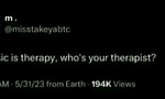 If music is therapy, who's your therapist? Curious at what others will answer.