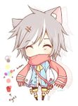 This 1. He is so cute with scarf. And ears