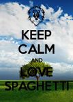 Keep calm and love spaghetti