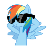 Rainbow dash's chilled look