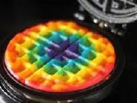 rainbow waffle