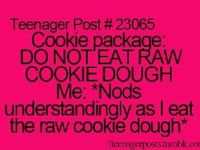 Cookie dough package