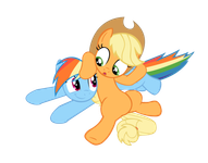 Applejack and Rainbow dash