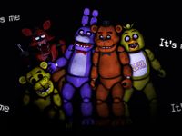 The animatronics with the words "It's Me!"