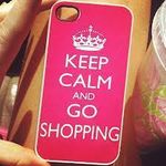 Keep calm and go shopping case