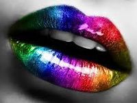 Rainbow lipstick