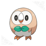 Rowlet(grass quill) Rowlet can attack without making a sound.