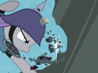 Maud drills through a boulder