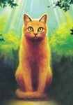 Fireheart as a cat