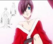 See Ciel in a red kimono?