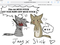 Three: jay X stick