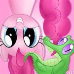 PInkie pie and gummy I know they are not a couple but I cant find anything else