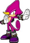 Espio the Hedgehog (I'm guessing)