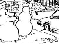 Snowman Protest