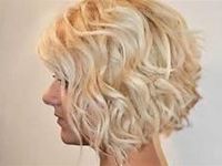 short curly blonde