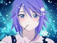 This purple haired girl who has an icy heart and a love for tsukune