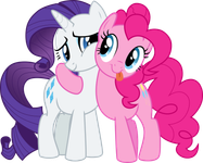 Rarity and Pinkie pie