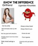 Ugandan knuckles. Like anything to do with him.