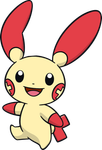 Plusle: No choose me! I'll make you smile!