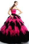 Poufy Feathered Gown