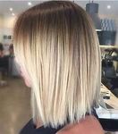 short straight blonde