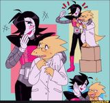 Alphys And Mettaton