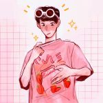 Draw Gogy with strawberry milk shirt