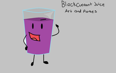 Blackcurrant Juice art and poses page