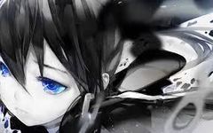 what color is black rock shooter's hair?