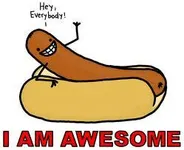 Are you a real walking hotdog Are you a real walking hotdog