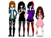 Which Creepypasta girl would befriend you?