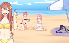 Fun At The Beach *Doki Doki Literature Club*