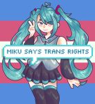 trans rights? do we agree? trans rights? trans rights are human rights. yes they are. if you say otherwise go eat a rock. drawing is by @strawbeppy on twitter