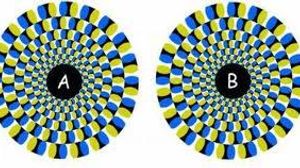 Which disc is turning faster ? Answer: both are exactly same and turning at same rate