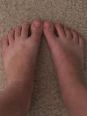 My feet are camera shy be nice-