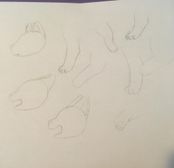 it's light as heck, but some cat doodles