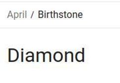 my birthstone's a diamond :0