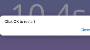 Click OK to restart! Website: Close ???