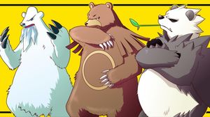 Grizz, Panda, and Ice Bear as Pokemon