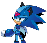 A dream that comes true! Megaman X and Sonic fused together!