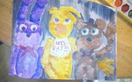 FNAF Watercolor Painting.