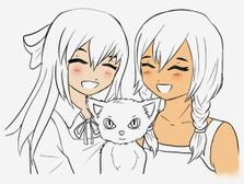 Me and kris (half way done ^^) she looks really orange to me- QwQ