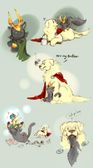 Loki and Thor as animals