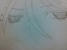 Drawing sketch of Sebastian close up drawn by my friend