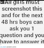 Ask away....