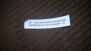 So much for Fortune Cokkies being about fortunes.