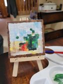 So I made a minecraft mini painting-