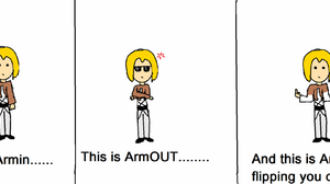 BEHOLD!!! My very crappily drawn Armin Arlert thing!