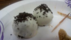 Orea filled ball cakes