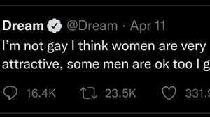 Dream isn't gay, he's bisexual with a preference for women can yall-